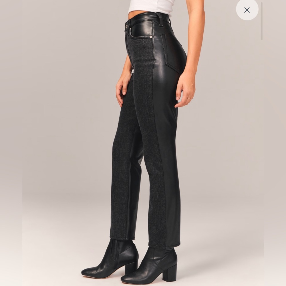 abercrombie ultra high rise straight jeans